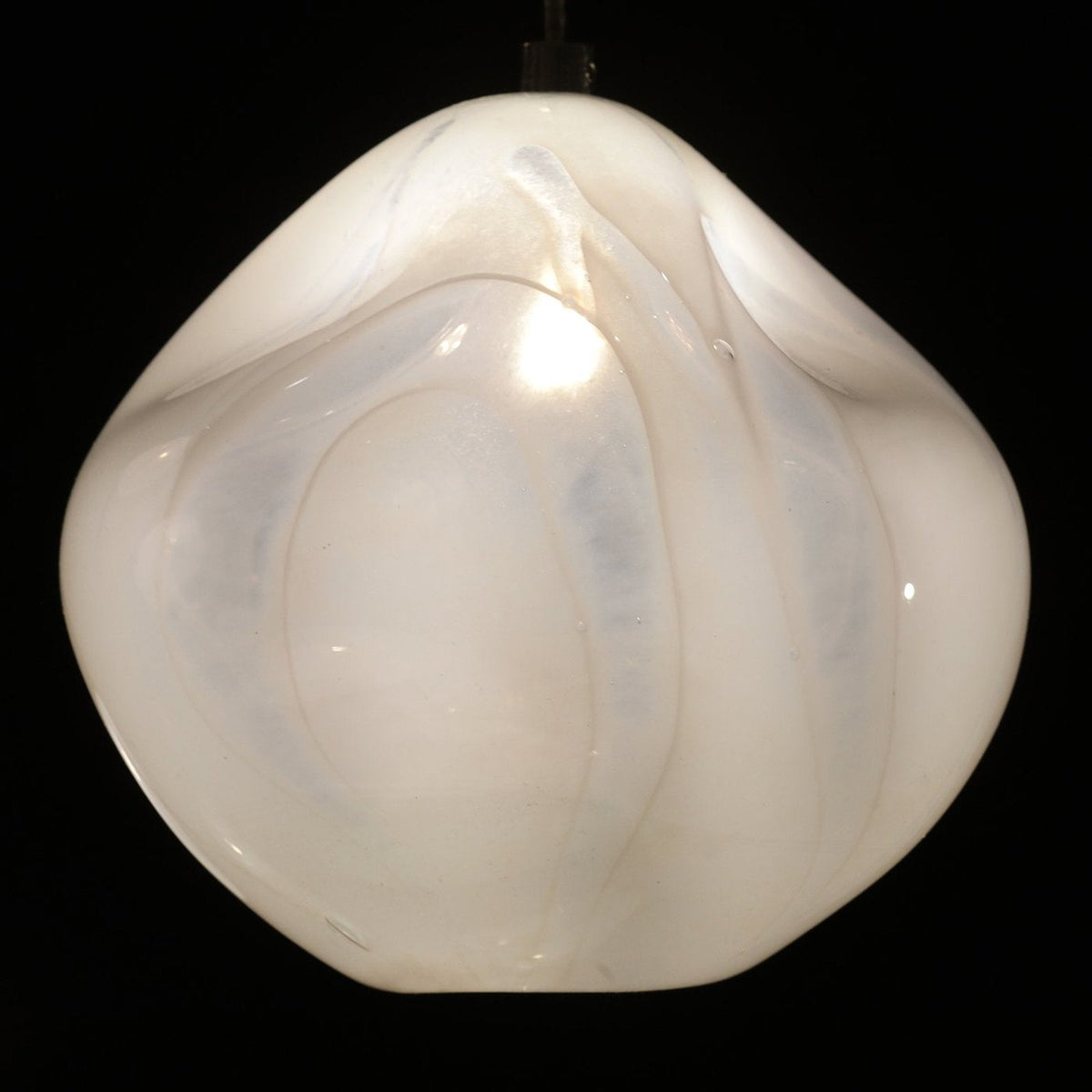 19-Inch Hand-Blown Glass Pendant Light