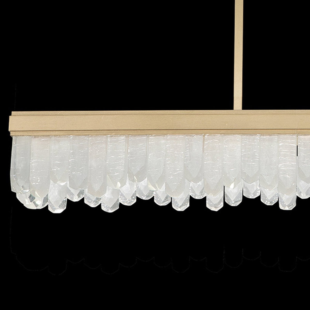 48-Inch Crystal Glass LED Pendant Light
