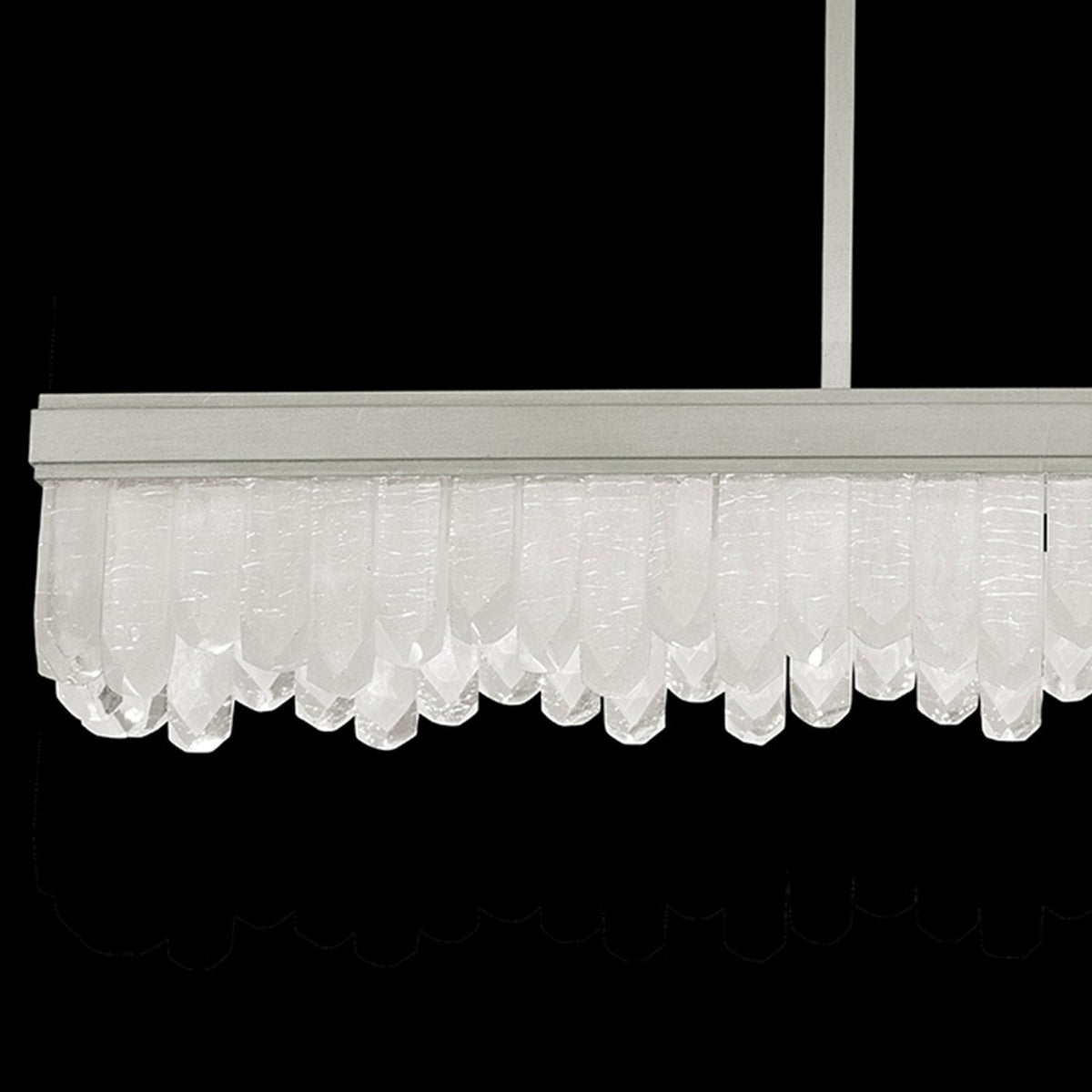 48-Inch Crystal Glass LED Pendant Light