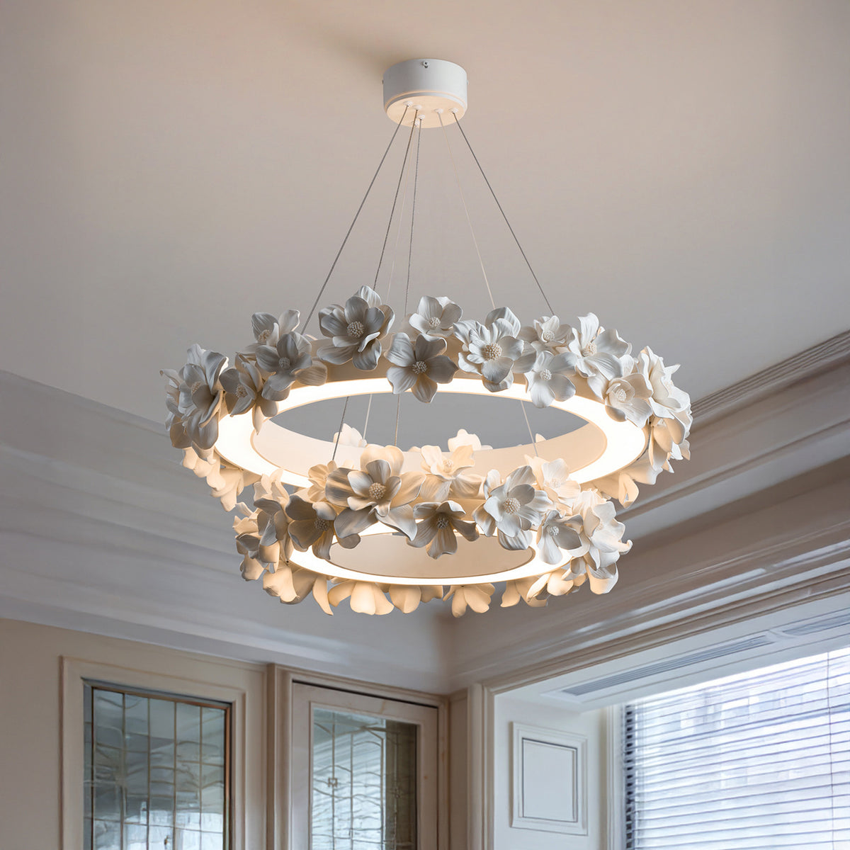 55cm Tricolour Iron Chandelier / Tricolor light / 55CM