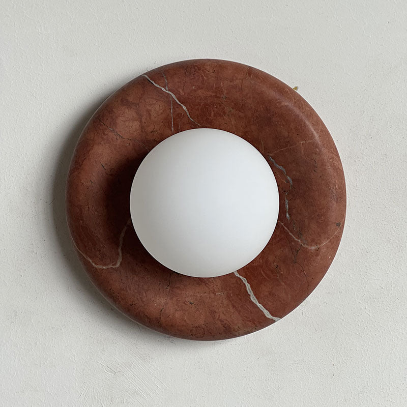 Bulgari Red Marble Wall Light / Bulgari Purple