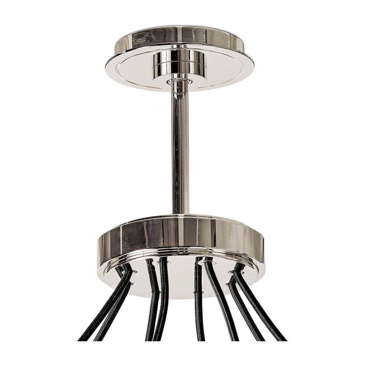Eight-Pillar Opal Glass Chandelier