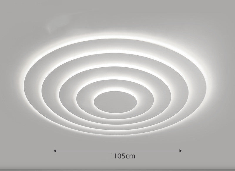 Modern Round Iron LED Ceiling Light / White light / 85cm