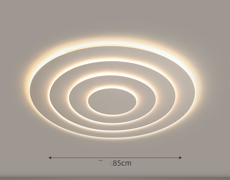 Modern Round Iron LED Ceiling Light / White light / 105cm
