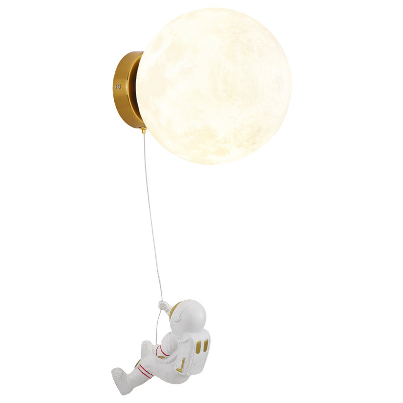 Moon and Planet Decorative Wall Light / 12 watt tricolor / Blue Earth Diameter 15cm