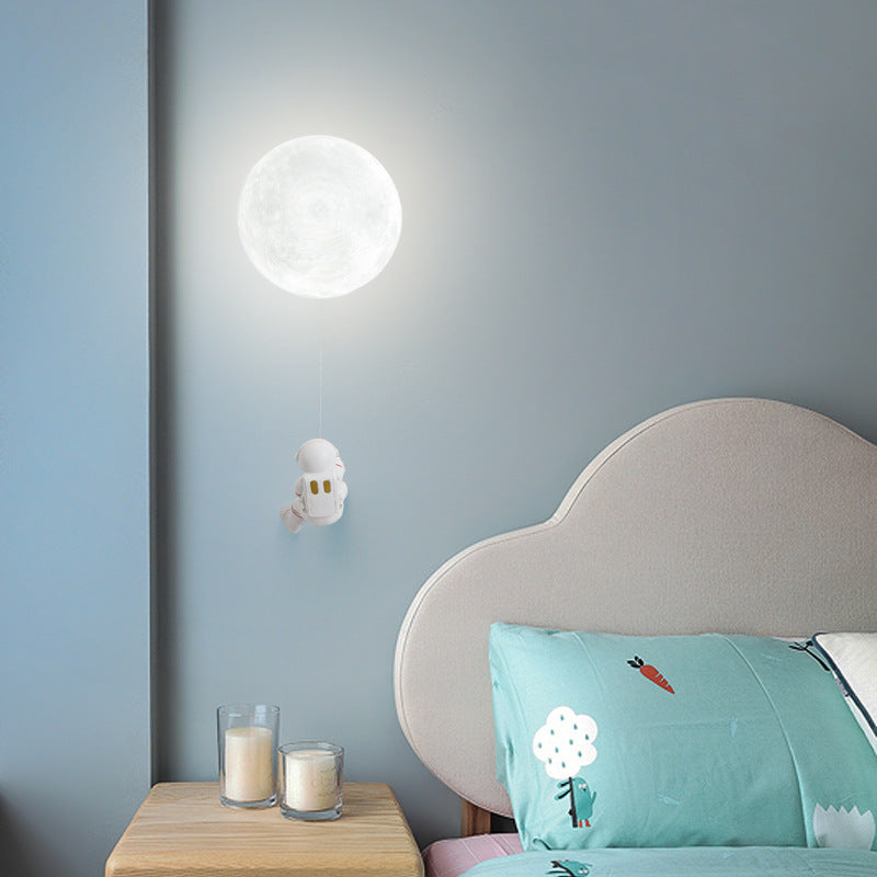 Moon and Planet Decorative Wall Light / 12 watt tricolor / Lunar Diameter 20cm