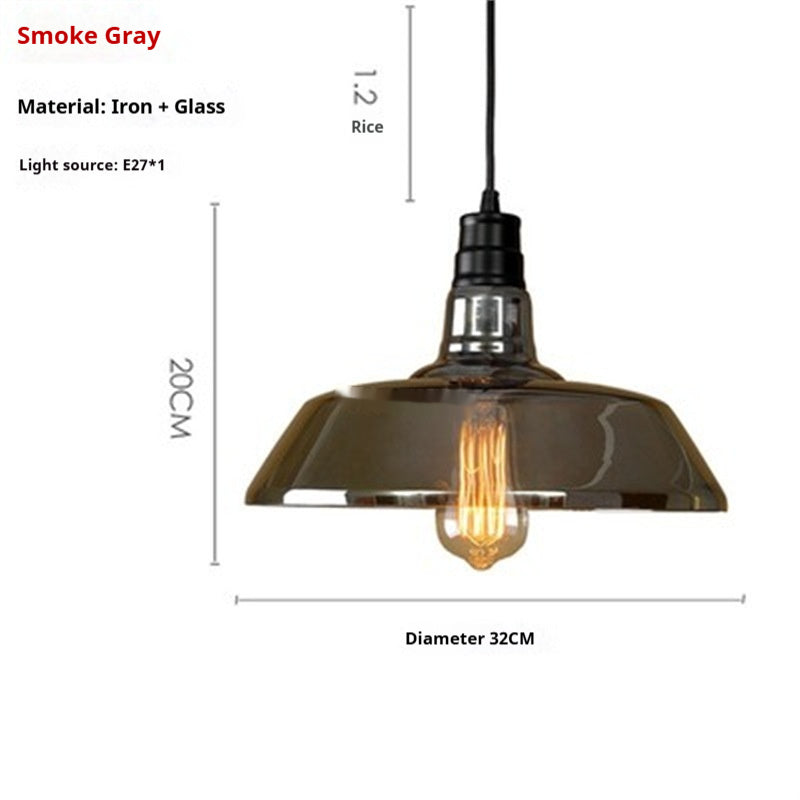 Nordic Coloured Glass Pendant Light / Standard / C Transparent Color