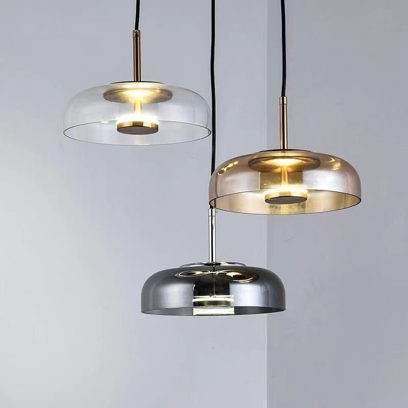 Nordic Coloured Glass Pendant Light / Standard / A Transparent Color