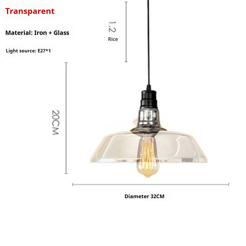 Nordic Coloured Glass Pendant Light / Standard / C Amber Combination