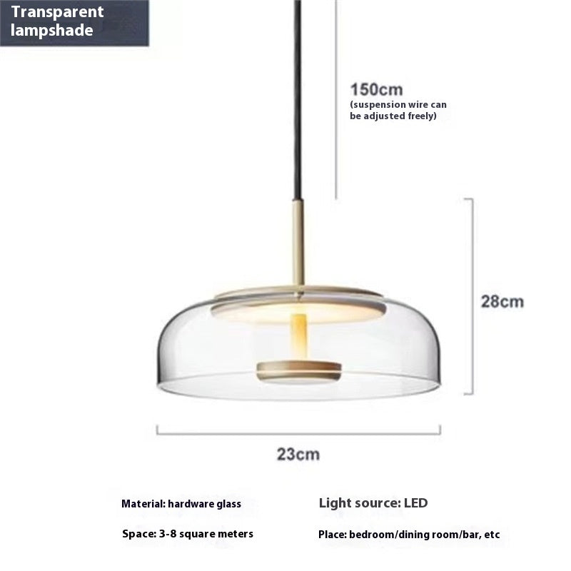 Nordic Coloured Glass Pendant Light / Standard / B Amber