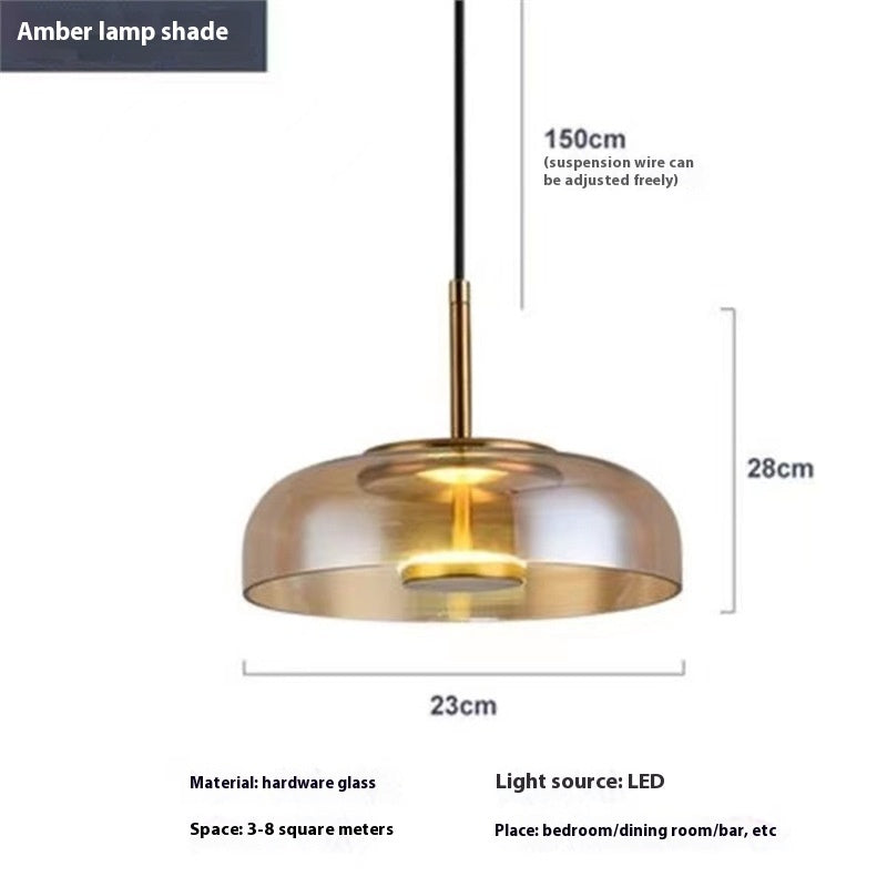 Nordic Coloured Glass Pendant Light