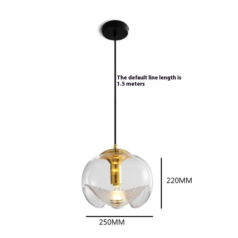 Nordic Coloured Glass Pendant Light / Standard / B Transparent Color