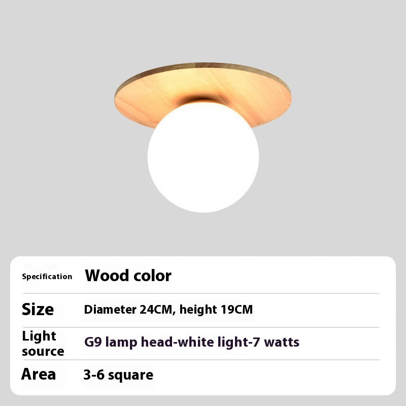 Nordic Log-Style LED Ceiling Light / Three Colors