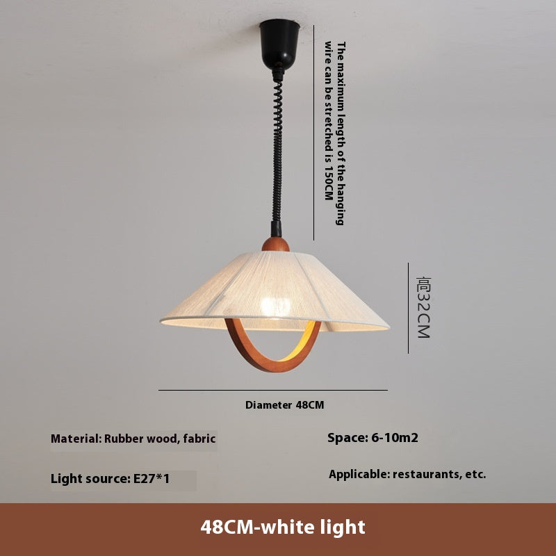 Retro Fabric Shade LED Chandelier