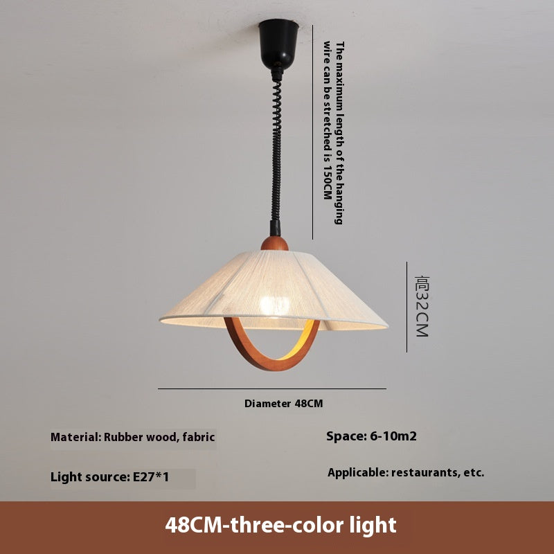 Retro Fabric Shade LED Chandelier