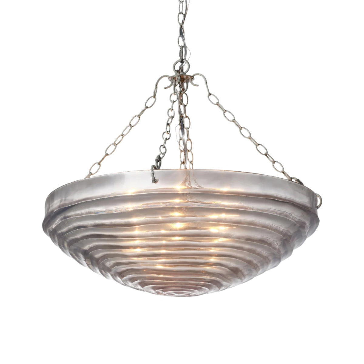Six-Finish Decorative Chandelier / Chamomile/Silver