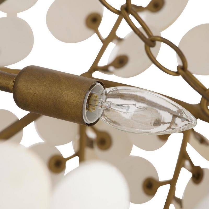 Two-Tier Coconut Shell Chandelier