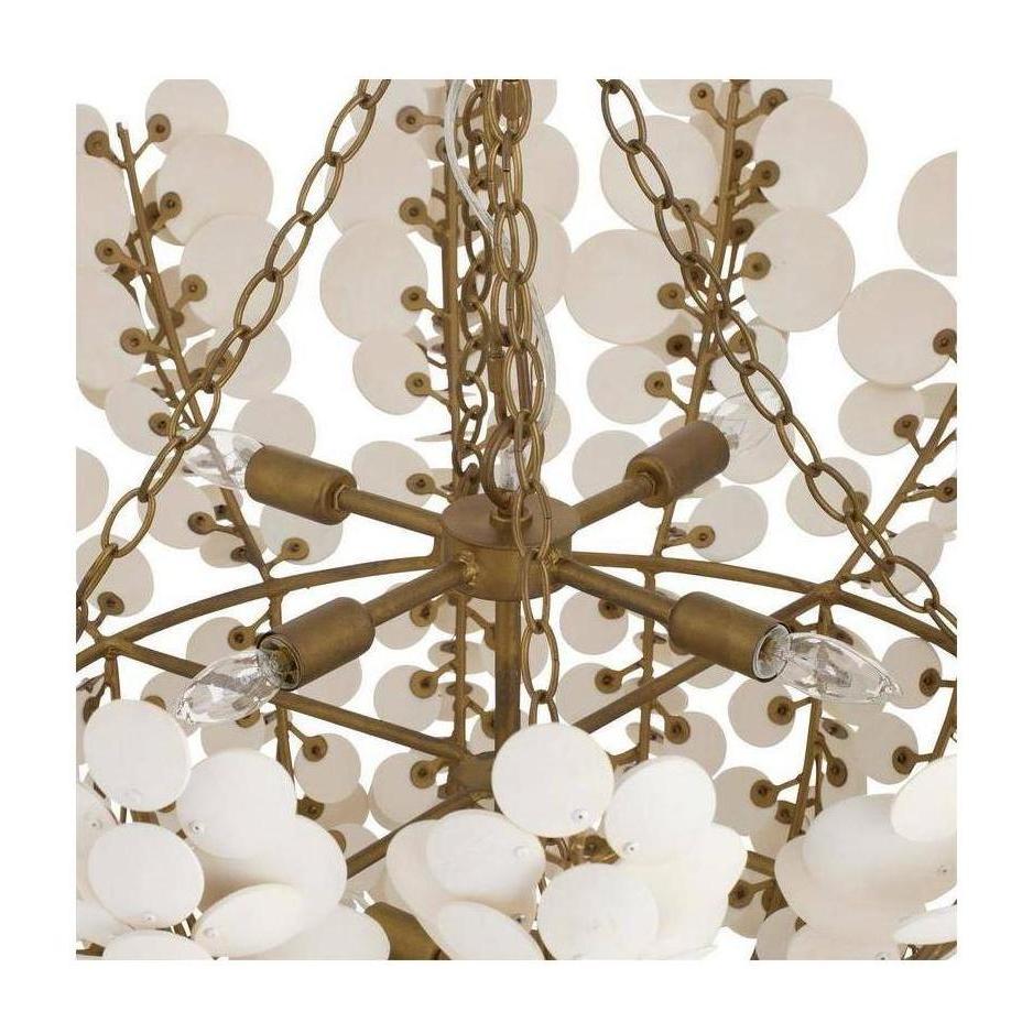 Two-Tier Coconut Shell Chandelier