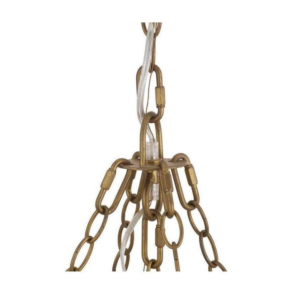 Two-Tier Coconut Shell Chandelier